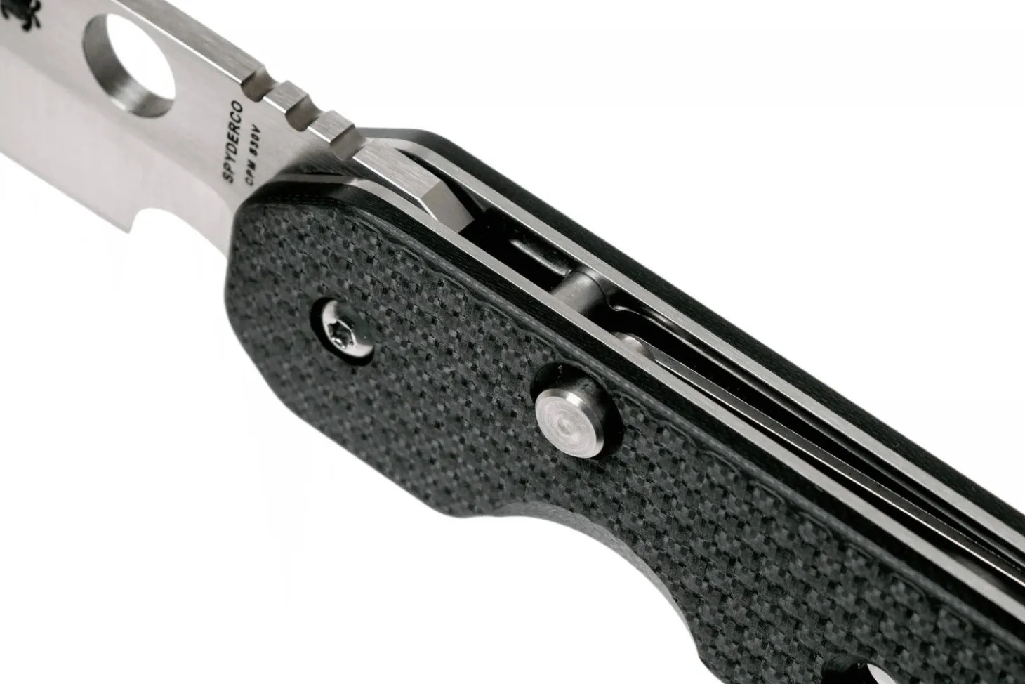 Couteau pliant Spyderco Smock C240CFP manche en fibre de carbone/G10 noir 11,5cm