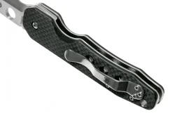 Couteau pliant Spyderco Smock C240CFP manche en fibre de carbone/G10 noir 11,5cm