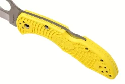 Couteau pliant Spyderco Tasman Salt 2 C106PYL2 manche nylon/fibre de verre jaune 10,8cm