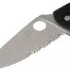 Couteau pliant Spyderco Tenacious C122GPS semi-denté manche G10 noir 11,1cm