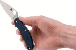 Couteau pliant Spyderco UK Penknife C94PDBL manche en nylon/fibre de verre bleu foncé 10cm