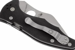 Couteau pliant Spyderco Yojimbo 2 C85GP2 Wharncliffe manche G10 noir 11,4cm