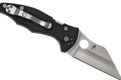 Couteau pliant Spyderco Yojimbo 2 C85GP2 Wharncliffe manche G10 noir 11,4cm