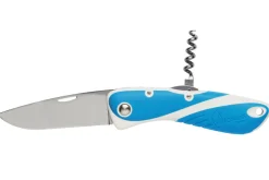Couteau pliant Wichard Aquaterra 10156 manche bleu avec tire-bouchon