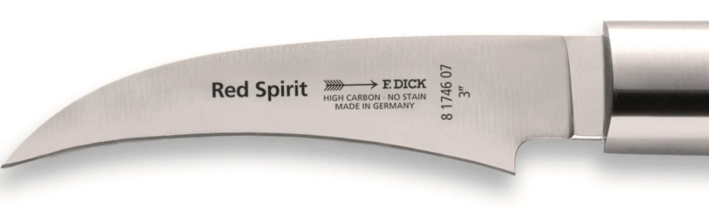 Couteau à éplucher DICK Red Spirit acier inoxydable 7cm manche rouge