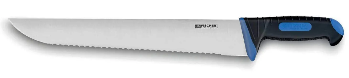 Couteau à poisson Fischer lame crantée 42cm manche bi matière
