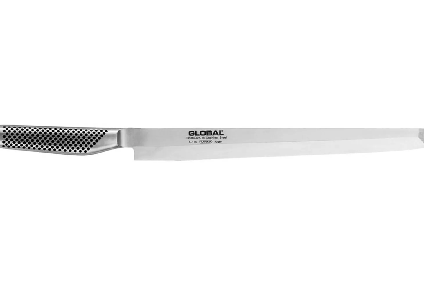 Couteau à poisson Global TAKO SASHIMI G15 lame biseautée pour droitier 30cm