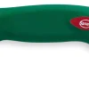 Couteau à poisson professionnel SANELLI Premana lame dentelée 33cm manche vert