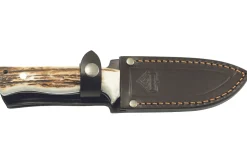 Couteau Puma IP Nordic I Stag 310712 lame 11,4cm manche bois de cerf + étui cuir