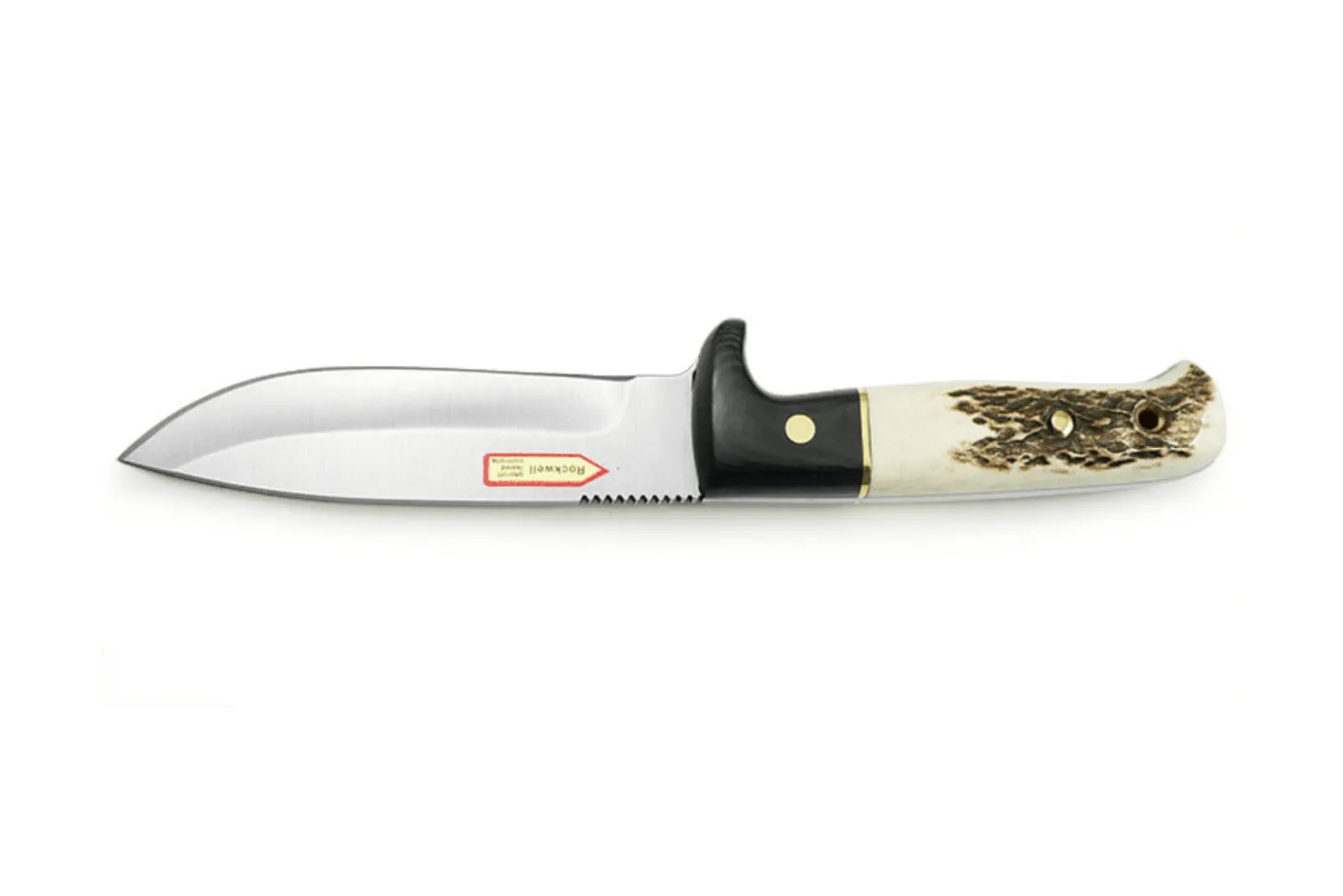 Couteau Puma IP Wildmeister Stag 366212 lame 11,8cm manche bois de cerf/micarta + étui en cuir