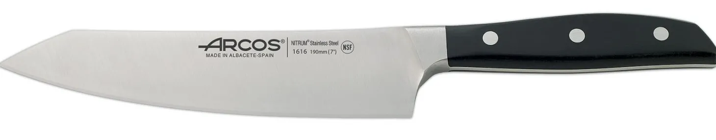 Couteau Rocking Santoku Arcos Manhattan 19cm tranchant extrême