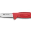 Couteau à saigner professionnel Fischer HACCP 11cm manche rouge