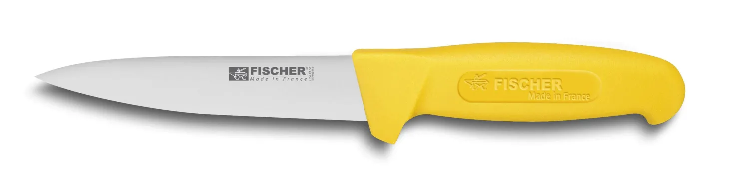 Couteau à saigner professionnel Fischer HACCP 14cm manche jaune