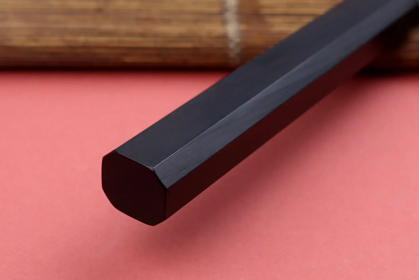 Couteau sakimaru 27cm japonais artisanal Hatsukokoro Shirasagi manche en ébène