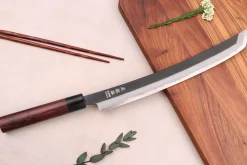Couteau sakimaru 30cm japonais artisanal Wusaki Sakimaru BS1
