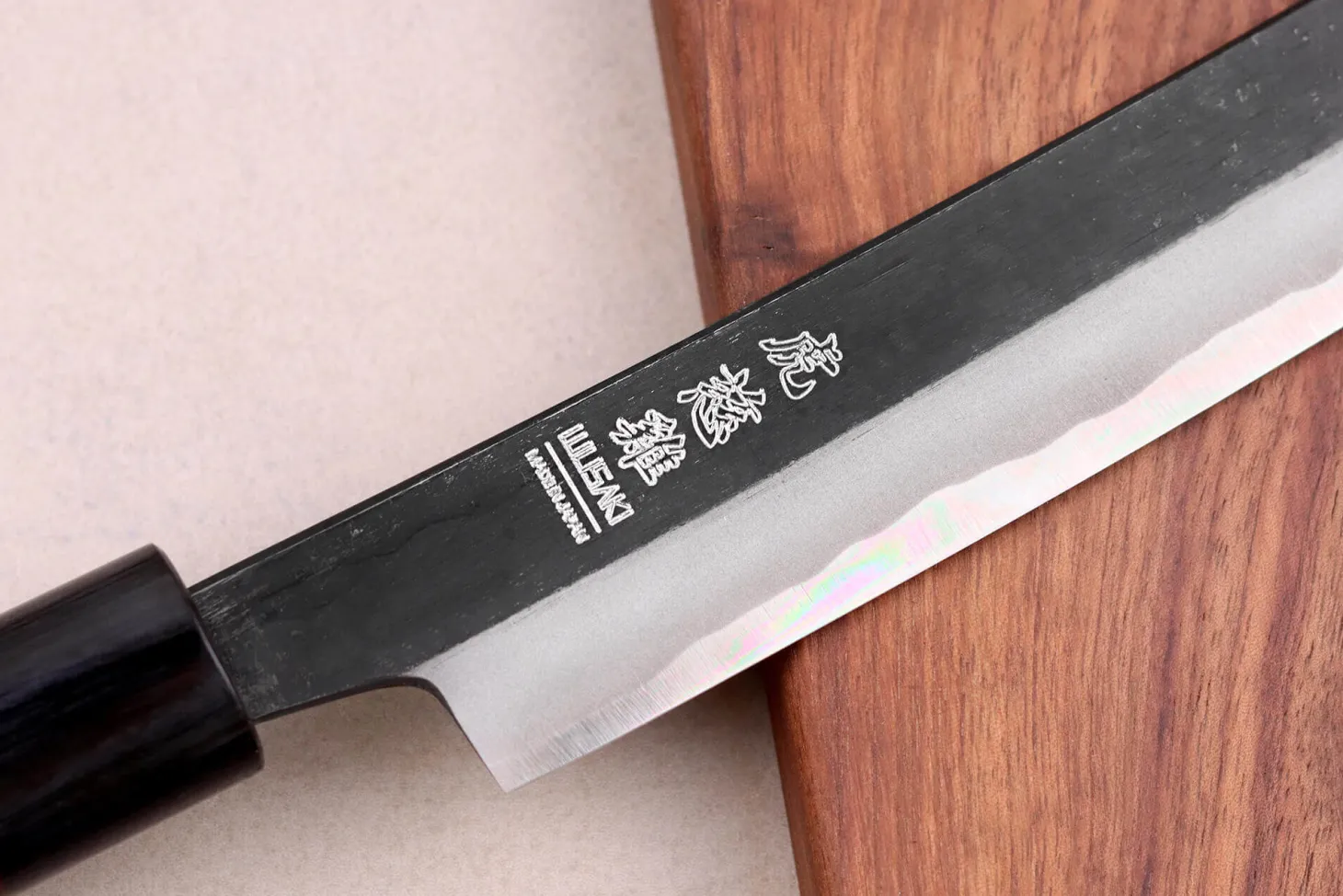 Couteau sakimaru 30cm japonais artisanal Wusaki Sakimaru BS1