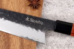 Couteau sakimaru Sayuto Séquoia San Mai martelé 20cm