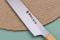 Couteau sakimaru takohiki japonais artisanal Sakai Takayuki Homura Guren 30cm