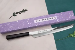 Couteau sakimaru yanagiba 30cm japonais artisanal Sakai Takayuki Genbu