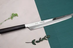 Couteau sakimaru yanagiba 30cm japonais artisanal Sakai Takayuki Genbu