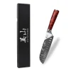 Couteau santoku alvéolé 17cm Kutoyama Red Flame