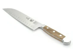 Couteau santoku alvéolé Güde Alpha Olive 18cm en acier forgé