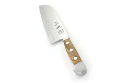 Couteau santoku alvéolé Güde Alpha Olive 18cm en acier forgé