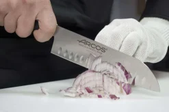 Couteau Santoku alvéolé Riviera Arcos forgé lame 14cm