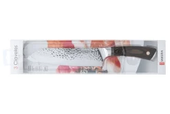 Couteau Santoku 3 Claveles Sakura manche pakka 17,5cm