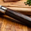 Couteau santoku 17cm Fukito Ébène Damas martelé