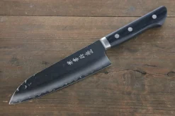 Couteau santoku 16,5cm Japan Kanetsune acier VG1 martelé
