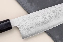 Couteau santoku 16,5cm japonais artisanal Makoto Kurosaki VG7 Damas