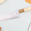 Couteau santoku 18cm japonais artisanal Toshitaka Suminagashi SG2 Damas