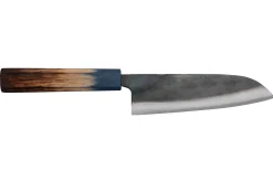 Couteau santoku 16,5cm japonais artisanal Yoshihiro Rugged Black