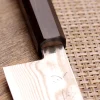 Couteau santoku 18cm japonais artisanal Hatsukokoro Ginsou Damas manche en ébène