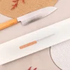 Couteau santoku 18cm japonais artisanal Hado Ginsan Cherry damassé