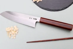Couteau santoku 18cm japonais artisanal Hado Ginsan Kijiro