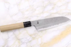 Couteau santoku 18cm japonais artisanal Sakai Kikumori Kikuzuki Rin