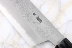 Couteau santoku 18cm japonais artisanal Sakai Kikumori Kikuzuki Rin