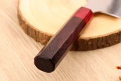 Couteau santoku 16,5cm japonais artisanal Takeshi Saji VG10 Rainbow