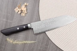 Couteau santoku 16,5cm japonais artisanal Masutani VG10 Damas