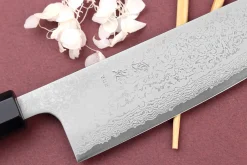 Couteau santoku 16,5cm japonais artisanal Yuzo Damas VG10