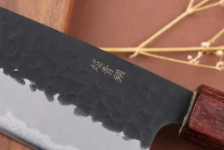 Couteau santoku 16,5cm japonais Sakai Takayuki AS brut de forge