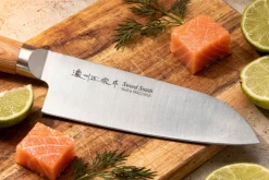 Couteau santoku 17cm japonais Satake Cutlery Pakkawood