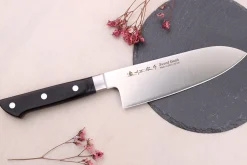 Couteau santoku 17cm japonais Satake Cutlery Black Pakkawood