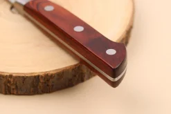 Couteau santoku 17cm japonais Satake Cutlery Brown Pakkawood