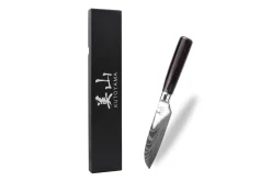 Couteau santoku 12cm Kutoyama Black Pakka