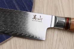 Couteau santoku 17cm Kutoyama damas nid d'abeille