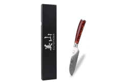 Couteau santoku 12cm Kutoyama Red Flame