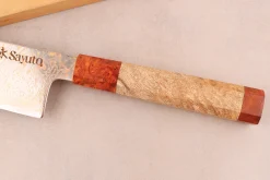 Couteau santoku 18cm Sayuto Érable Damas 12Cr